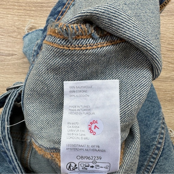 NWT Free People Izzie Denim Mini Skirt Jean Mid Low Rise We The Free Blue 31 - Picture 6 of 9